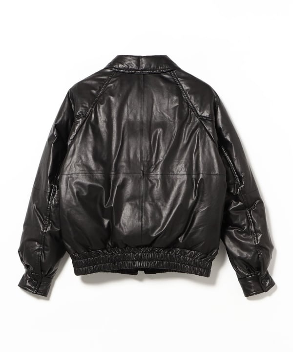 AURALEE / FINE CALF LEATHER DOWN BLOUSON