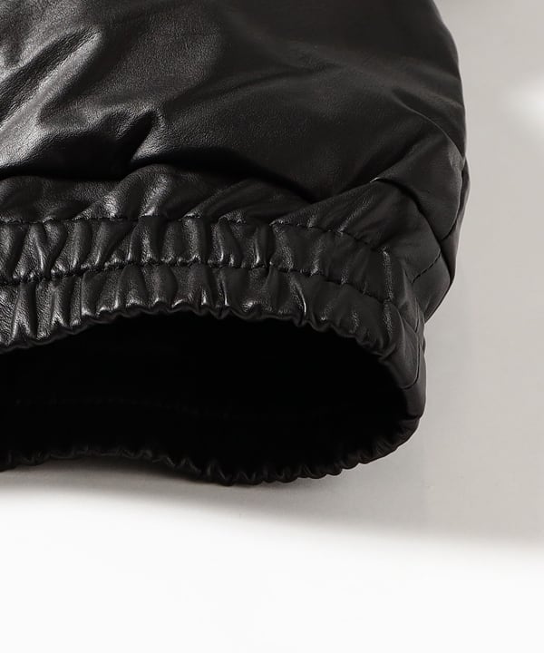 AURALEE / FINE CALF LEATHER DOWN BLOUSON