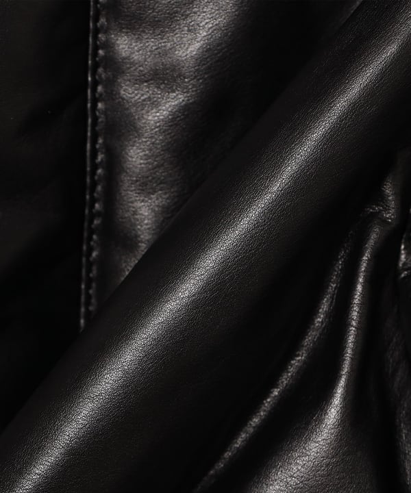 AURALEE / FINE CALF LEATHER DOWN BLOUSON