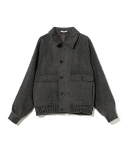 AURALEE / HAIRY WOOL MOHAIR CHAMBRAY BLOUSON