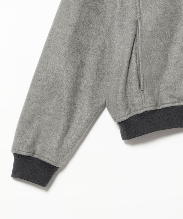 AURALEE / PURE SILK COMFORT FLEECE ZIP BLOUSON
