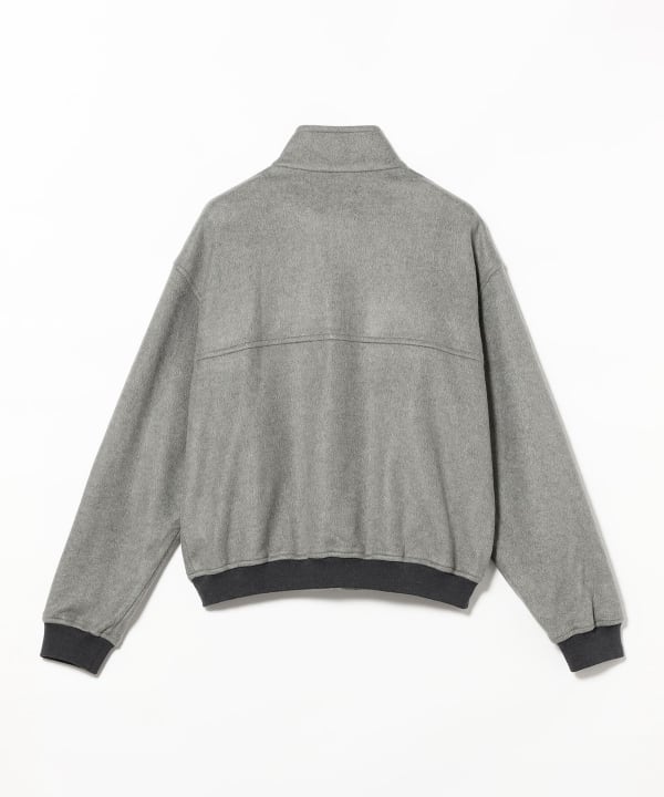 AURALEE / PURE SILK COMFORT FLEECE ZIP BLOUSON