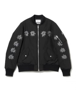 NOMARHYTHM TEXTILE / Flower Embroidery Flight Jacket