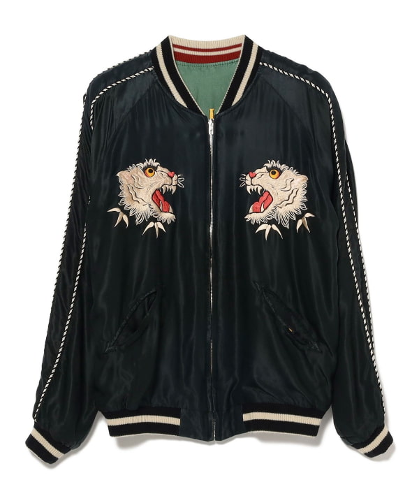 Taylor東洋/Mid 1950s Style Acetate Souvenir Jacket“TIGER HEAD”×“CHEVY LOVER”
