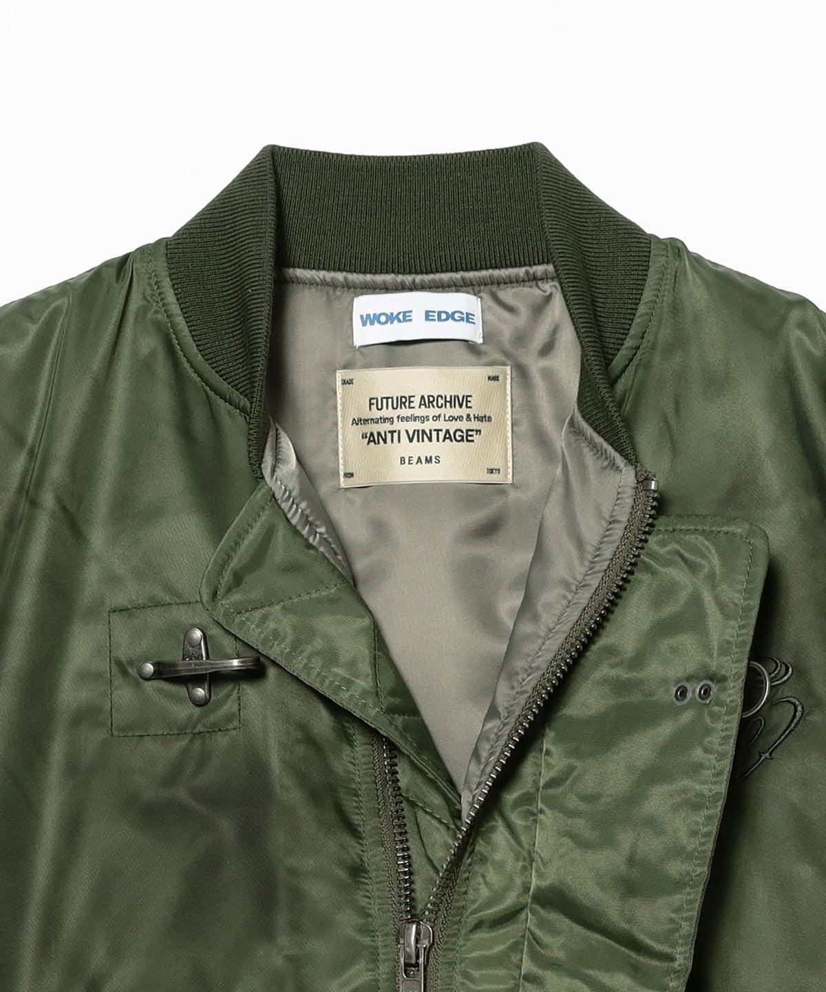BEAMS（ビームス）【別注】WOKE EDGE × FUTURE ARCHIVE / MA-1