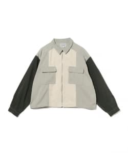 C.E / STRIPE CUT SHORT SHIRT JACKET