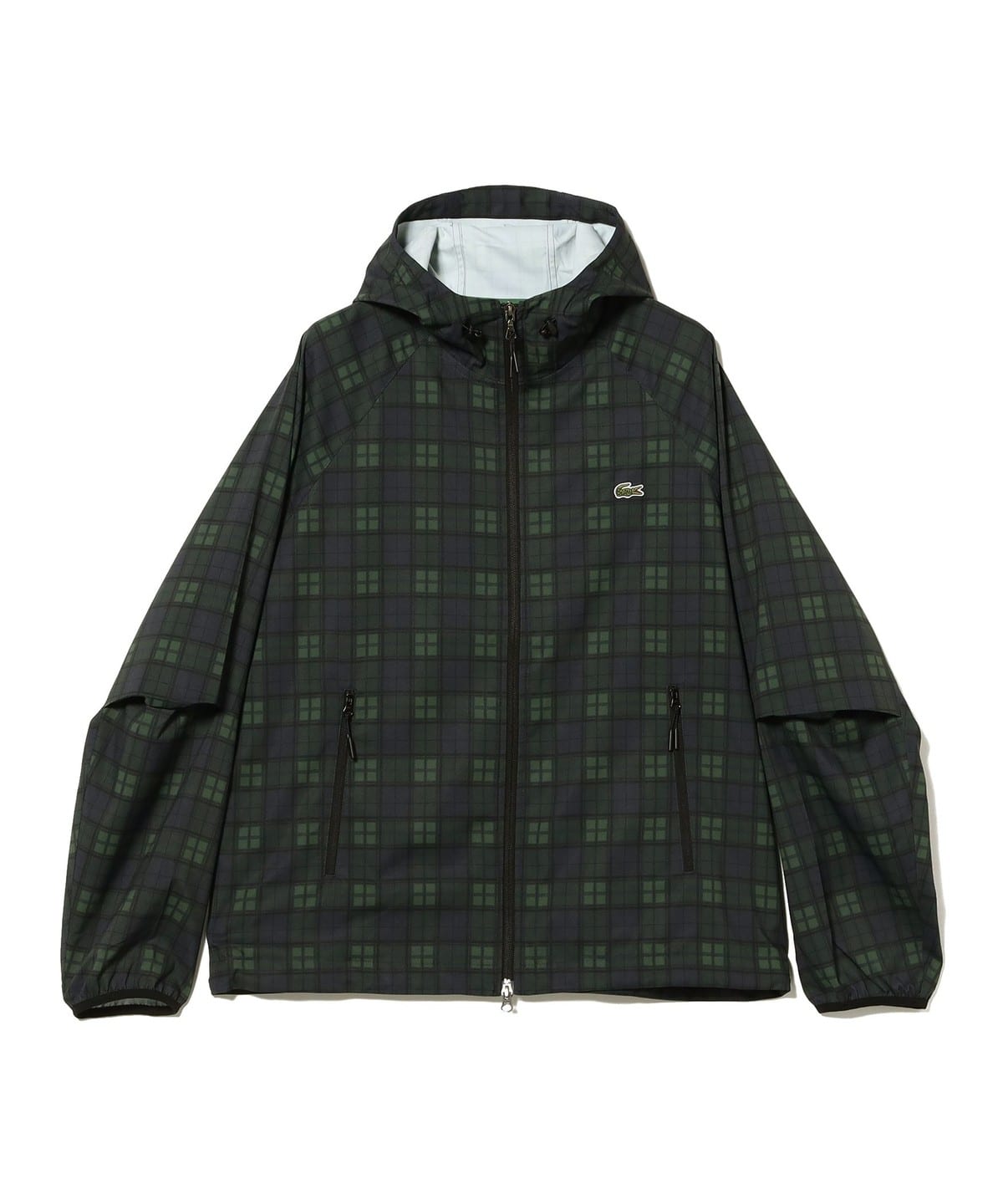 BEAMS（ビームス）【別注】LACOSTE / Plaid Hooded Jacket（ブルゾン