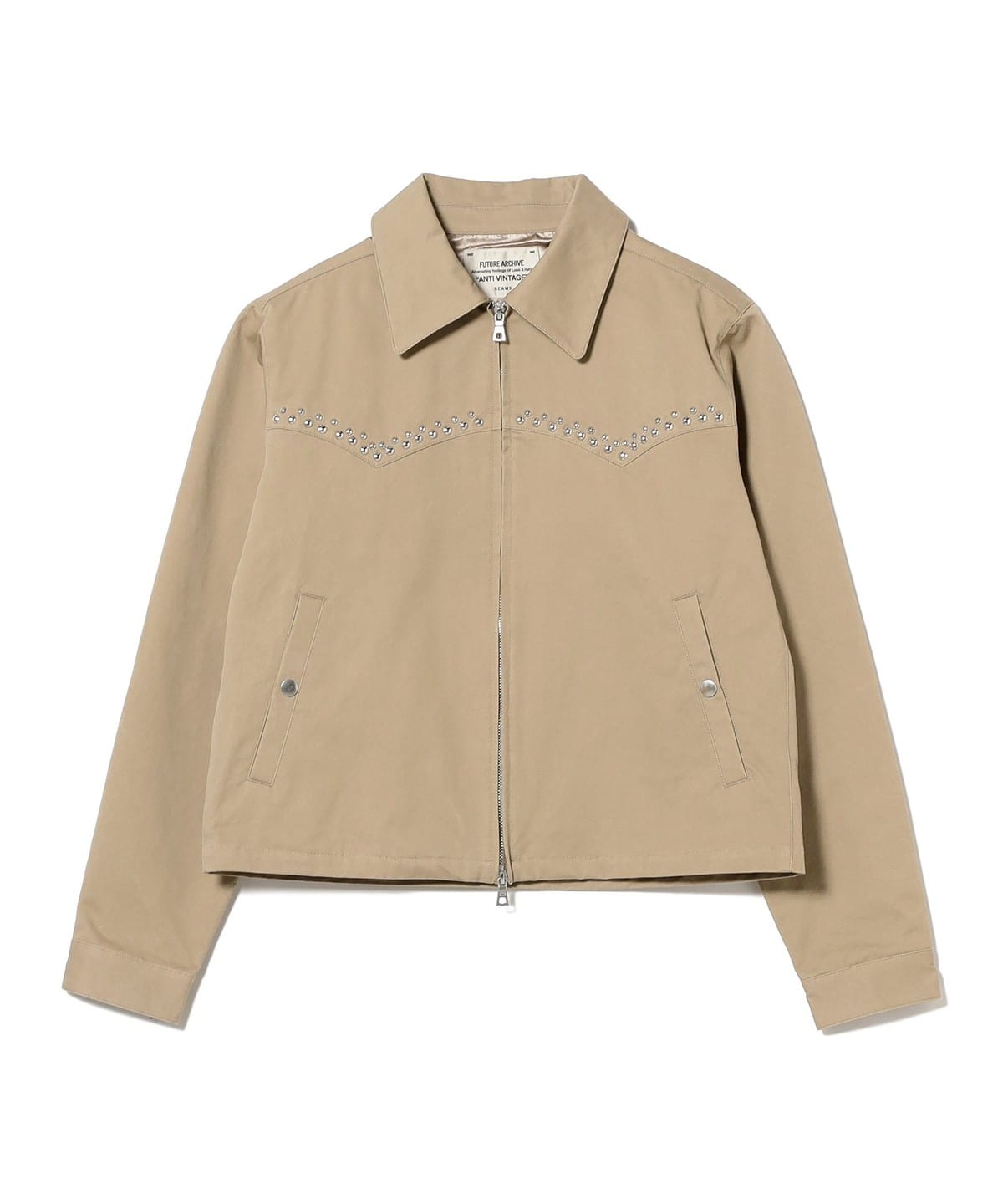 FUTURE ARCHIVE / CHINO STUDS BLOUSON �u���]�� MEN BEIGE S