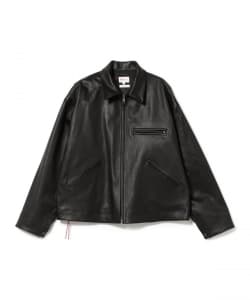 LEATHER WORK BLOUSON