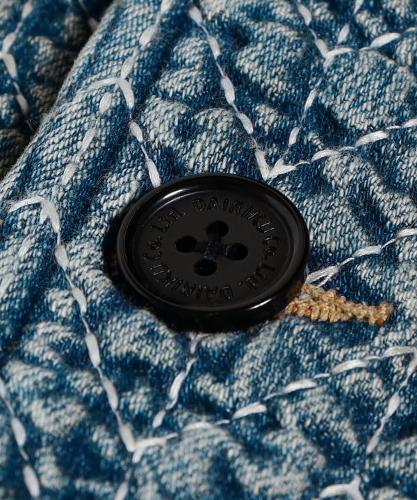 DAIRIKU / "BORO" DENIM SHAWL COLLAR JACKET