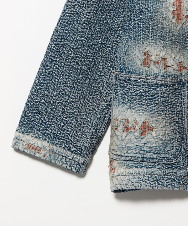DAIRIKU / "BORO" DENIM SHAWL COLLAR JACKET