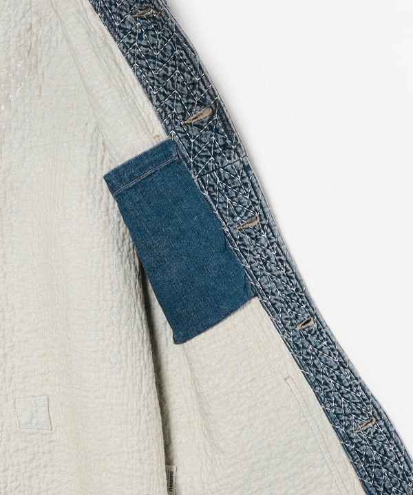 DAIRIKU / "BORO" DENIM SHAWL COLLAR JACKET