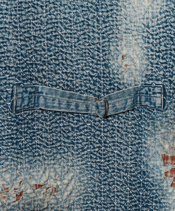 DAIRIKU / "BORO" DENIM SHAWL COLLAR JACKET