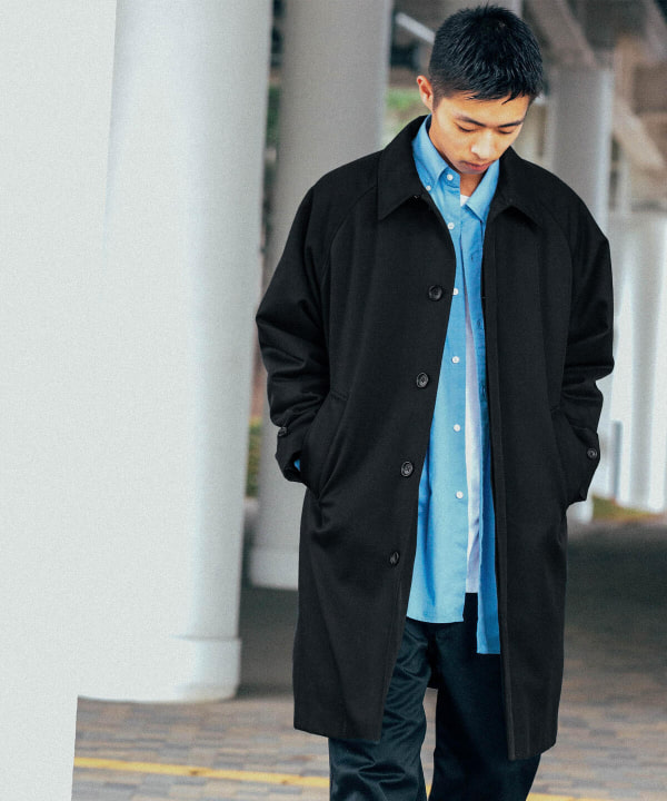 BEAMS [BEAMS] BEAMS / Easy Fit Stainless Steel Collar Coat (Coat 