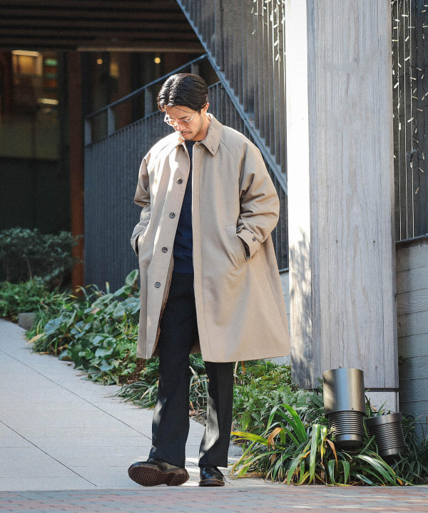 BEAMS [BEAMS] BEAMS / Easy Fit Stainless Steel Collar Coat (Coat