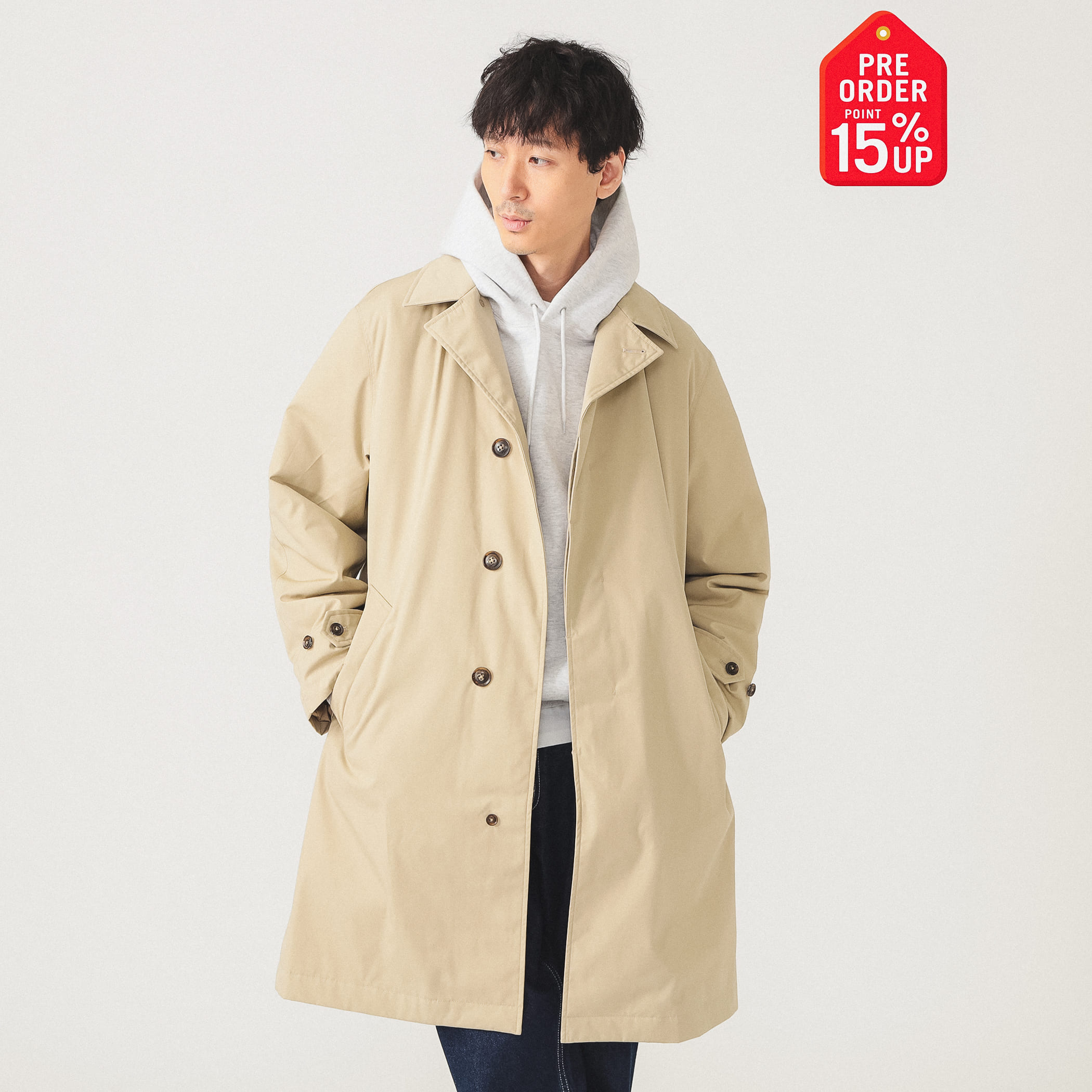 【+15%ポイントUP】【別注】THE NORTH FACE PURPLE LABEL ザ・ノース・フェイス パープルレーベル / ステンカラーコート コート MEN BEIGE M 【+15%ポイントUP】【別注】THE NORTH FACE PURPLE LABEL ザ・ノース・フェイス パープルレーベル / ステンカラーコート コート MEN BEIGE M