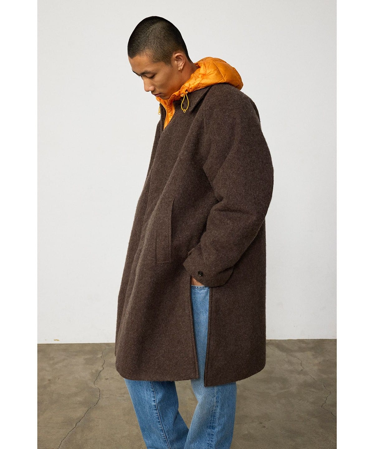 BEAMS（ビームス）フリース ステンカラーコート（コート ステンカラー