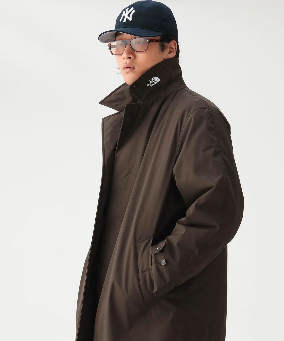 THE NORTH FACE BEAMS 別注 ステンカラーコート ブラウン BEAMS（ビームス）【別注】THE NORTH FACE PURPLE LABEL / ステン