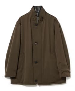 AURALEE / REVERSIBLE WOOL TWISTED TWILL / SHEEP LEATHER HALF COAT