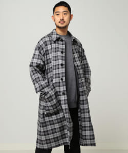 ▲BEAMS / タータンチェックコート