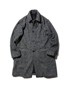 ▲BEAMS / ツイード ステンカラーコート