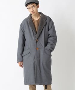 ▲【WEB限定】BEAMS / NEW STANDARD リバーシブル ボア チェスターコート