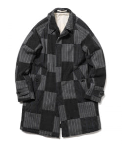 ▲BEAMS PLUS / ジャカード パッチワーク バルカラーコート