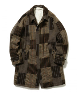 ▲BEAMS PLUS / ジャカード パッチワーク バルカラーコート