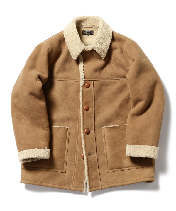 Shearling Coat 11-19-1149-202: Brown