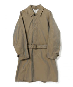 ▲BEAMS / ベルテッド ステンカラー コート