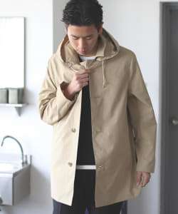▲Traditional Weatherwear × BEAMS / 別注 DERBY HOOD ステンカラーコート