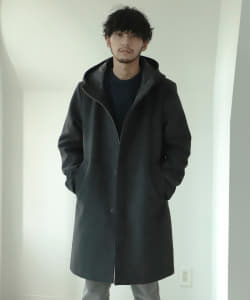 ▲BEAMS / フリース フーデッド ジップ コート
