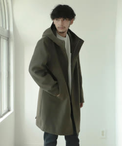 ▲BEAMS / フリース フーデッド ジップ コート