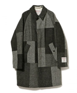 ▲BEAMS PLUS / パッチワーク ハリスツイード バルマカーン コート