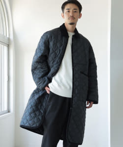 LAVENHAM × BEAMS / 別注 Loose Bal collar coat