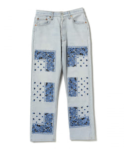 ▲NOMA t.d / BANDANA EMBROIDERY DENIM PANTS