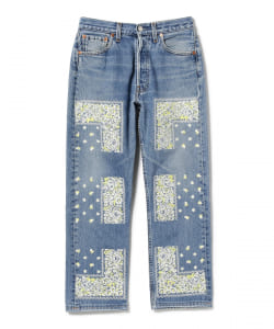 ▲NOMA t.d / BANDANA EMBROIDERY DENIM PANTS