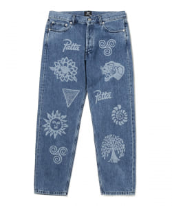 ▲PATTA / Hope Love Peace Jeans
