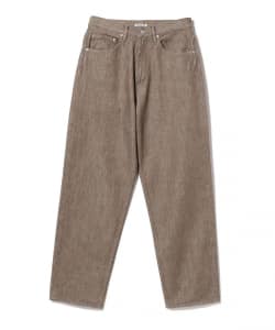▲AURALEE / Hard Twist Brown Denim Wide Pants