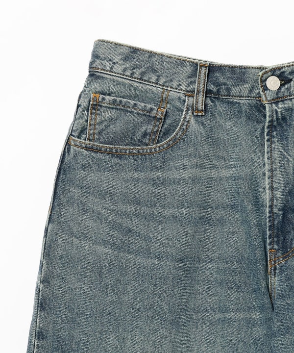 新品入荷 BEAMS 5-pocket 7 BEAMS 8-length denim pants (pants, denim パンツ