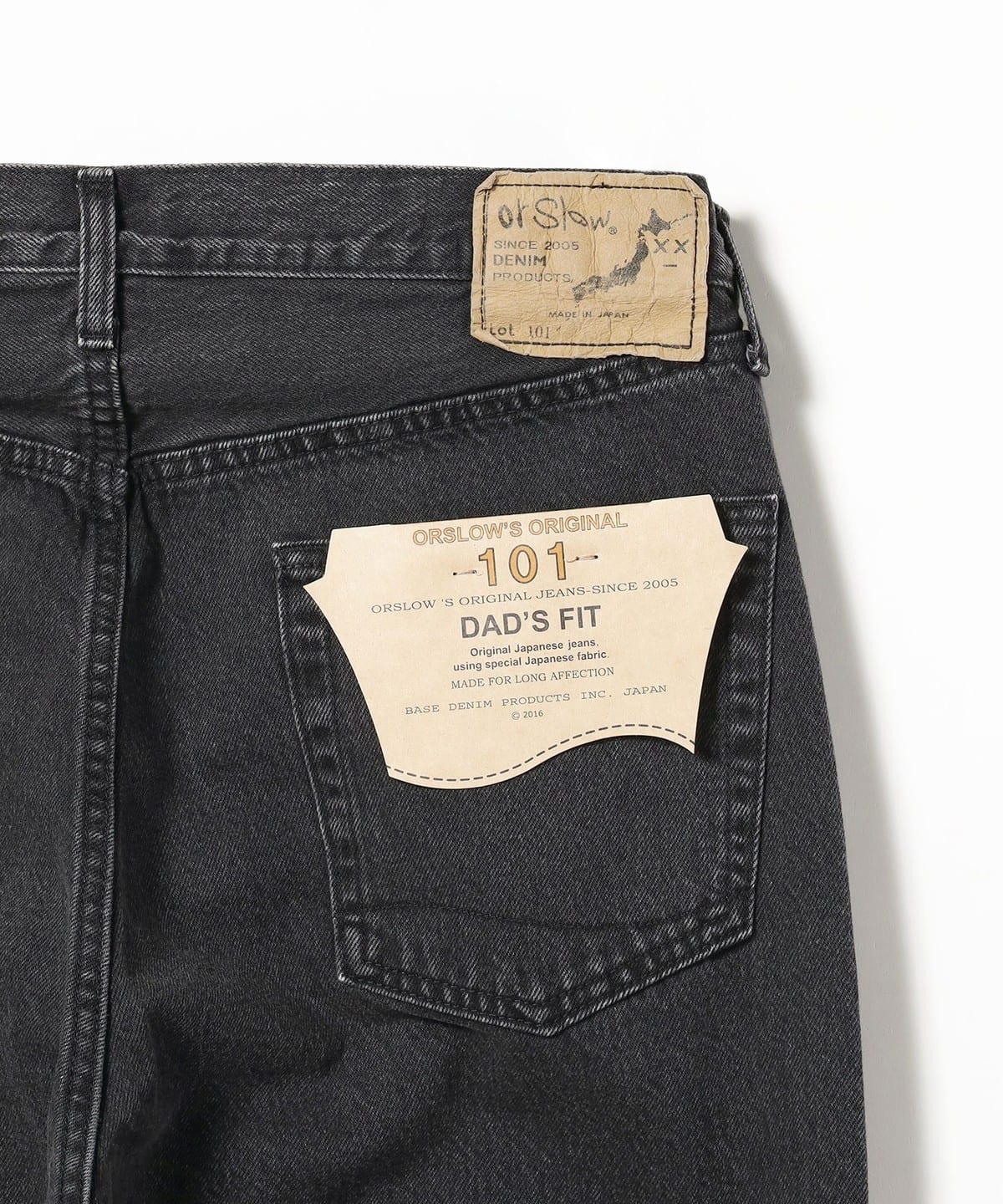 BEAMS（ビームス）orSlow / 101 DAD'S FIT DENIM PANTS BLACK（パンツ ...