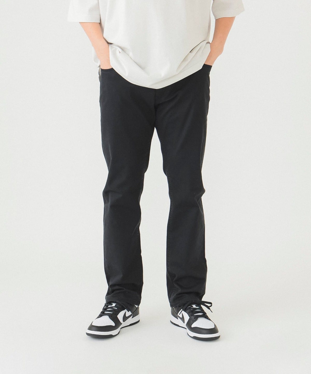 ツイル ストレッチ 5ポケット パンツ パンツ MEN BLACK XL ツイル ストレッチ 5ポケット パンツ パンツ MEN BLACK XL