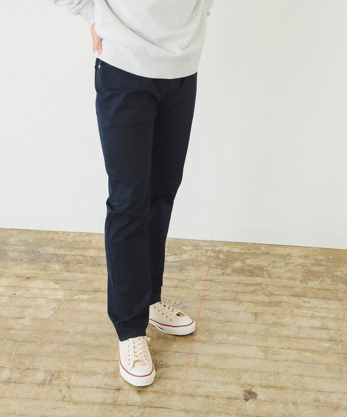 ツイル ストレッチ 5ポケット パンツ パンツ MEN NAVY L ツイル ストレッチ 5ポケット パンツ パンツ MEN NAVY L