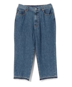 ▲BEAMS / ワイド カットオフ デニムパンツ