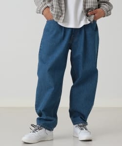 ▲【WEB限定】BEAMS / NEW STANDARD 1プリーツ ワイドデニムパンツ