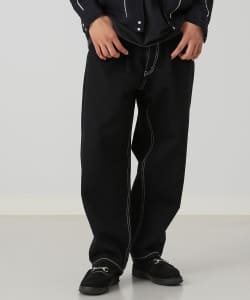 ▲【WEB限定】BEAMS / NEW STANDARD 1プリーツ ワイドデニムパンツ