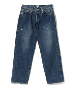 GOLD / 14oz. Selvedge Denim 5Pocket Pants Aging Model Hard Washed