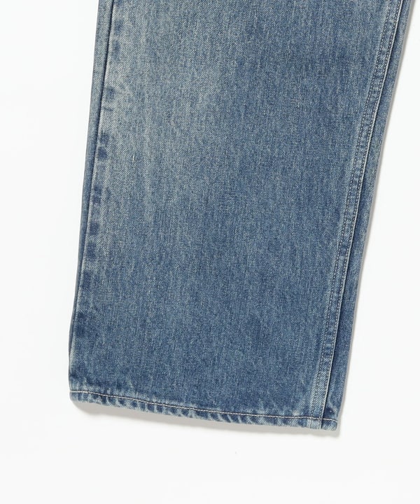 AURALEE / SELVEDGE FADED HEAVY DENIM WIDE PANTS