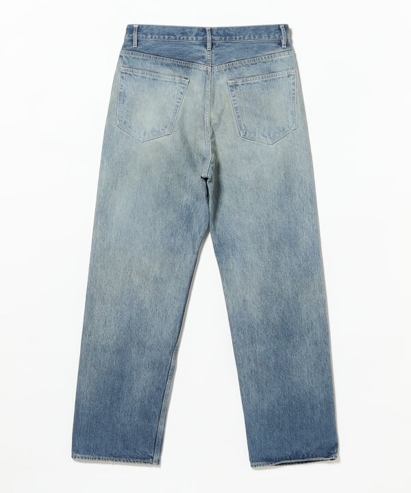 AURALEE / SELVEDGE FADED HEAVY DENIM WIDE PANTS
