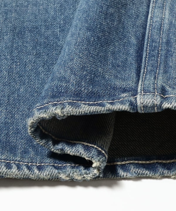 AURALEE / SELVEDGE FADED HEAVY DENIM WIDE PANTS
